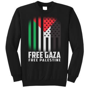 Free Gaza Free Palestine US Palestine Flag colors Sweatshirt