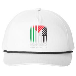 Free Gaza Free Palestine US Palestine Flag colors Snapback Five-Panel Rope Hat