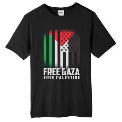 Free Gaza Free Palestine US Palestine Flag colors Tall Fusion ChromaSoft Performance T-Shirt