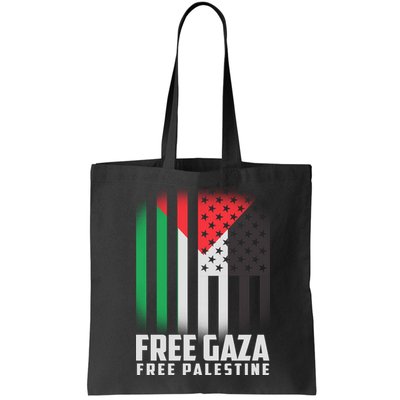 Free Gaza Free Palestine US Palestine Flag colors Bag