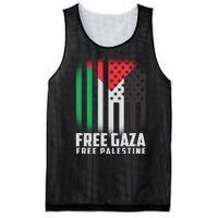 Free Gaza Free Palestine US Palestine Flag colors Mesh Reversible Basketball Jersey Tank