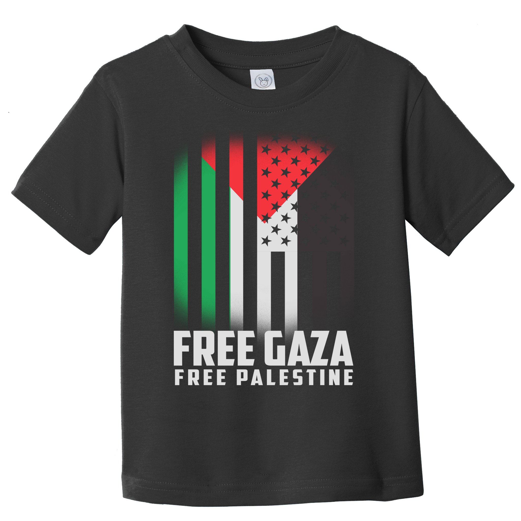 Free Gaza Free Palestine US Palestine Flag colors Toddler T-Shirt