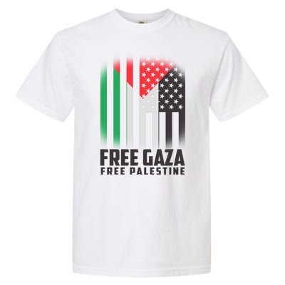 Free Gaza Free Palestine US Palestine Flag colors Garment-Dyed Heavyweight T-Shirt