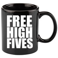 Free High Fives 11oz C Handle Ceramic Mug