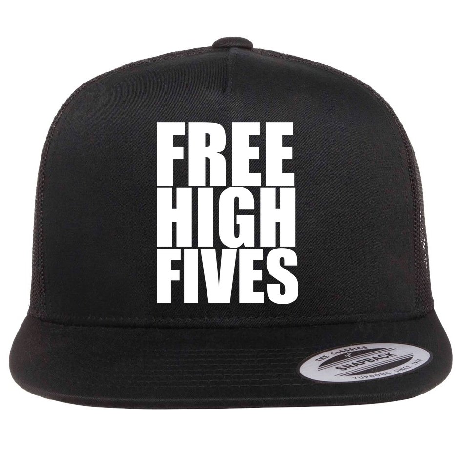 Free High Fives Flat Bill Trucker Hat