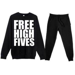 Free High Fives Premium Crewneck Sweatsuit Set