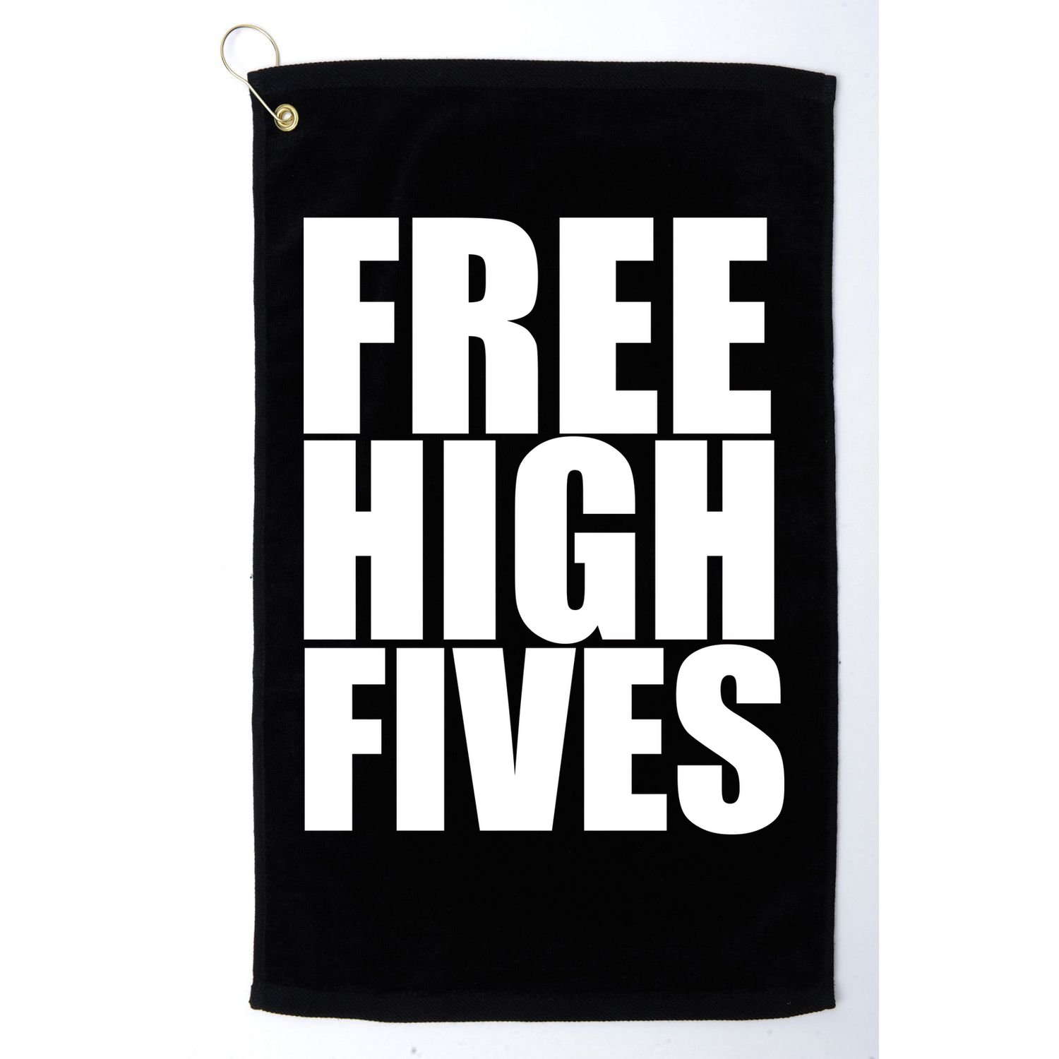 Free High Fives Golf Towel