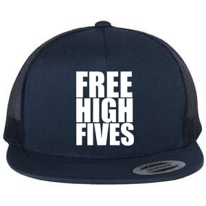 Free High Fives Flat Bill Trucker Hat