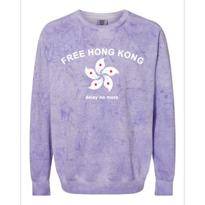 Free Hong Kong Delay No More Colorblast Crewneck Sweatshirt