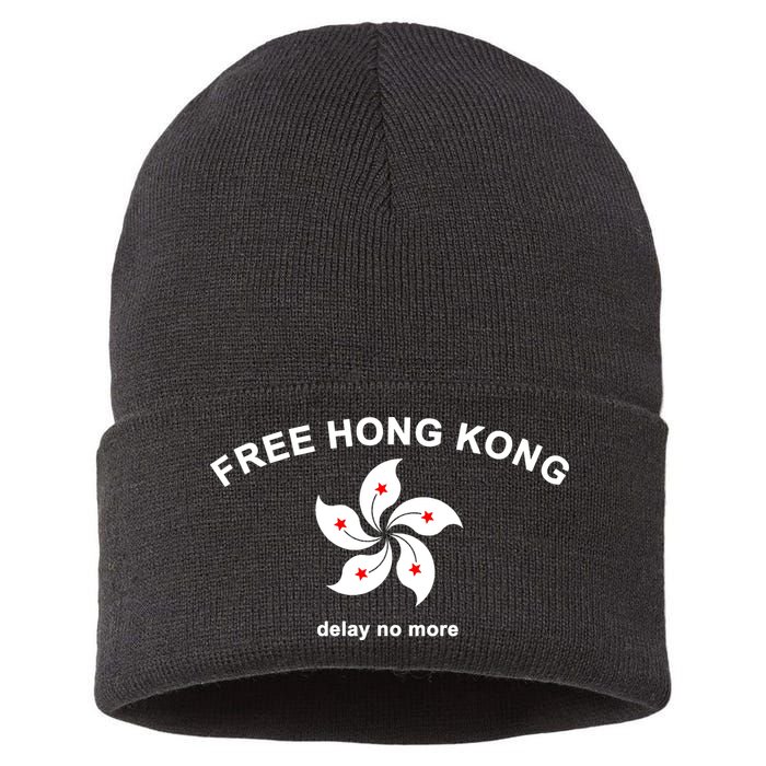 Free Hong Kong Delay No More Sustainable Knit Beanie