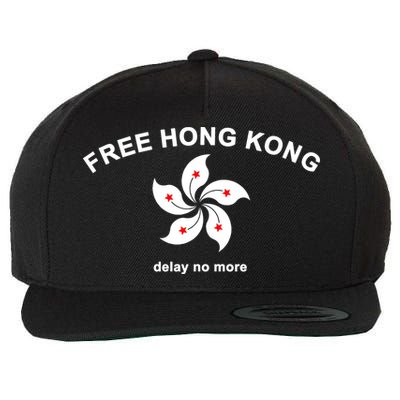 Free Hong Kong Delay No More Wool Snapback Cap