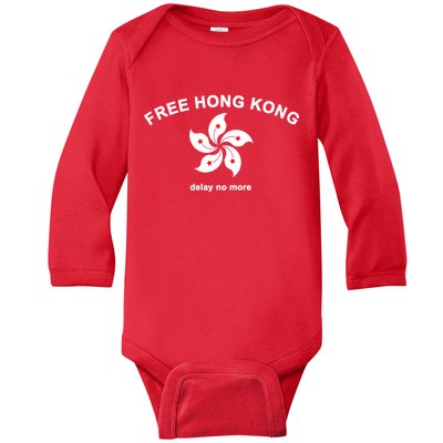 Free Hong Kong Delay No More Baby Long Sleeve Bodysuit