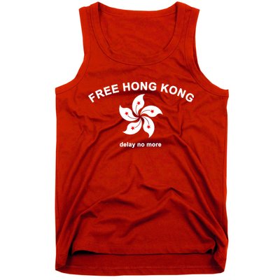 Free Hong Kong Delay No More Tank Top