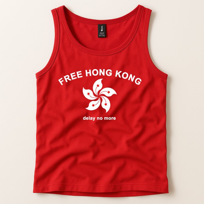 Free Hong Kong Delay No More Tank Top