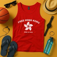 Free Hong Kong Delay No More Tank Top