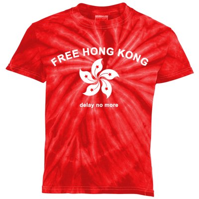 Free Hong Kong Delay No More Kids Tie-Dye T-Shirt