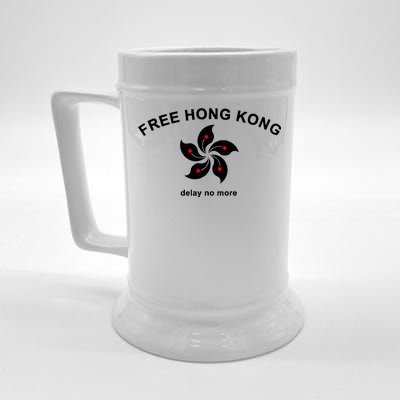 Free Hong Kong Delay No More Beer Stein