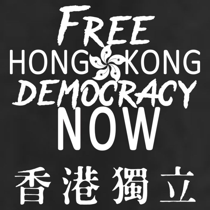 Free Hong Kong Democracy Now HK Independence Flag 7 Panel Mesh Trucker Snapback Hat