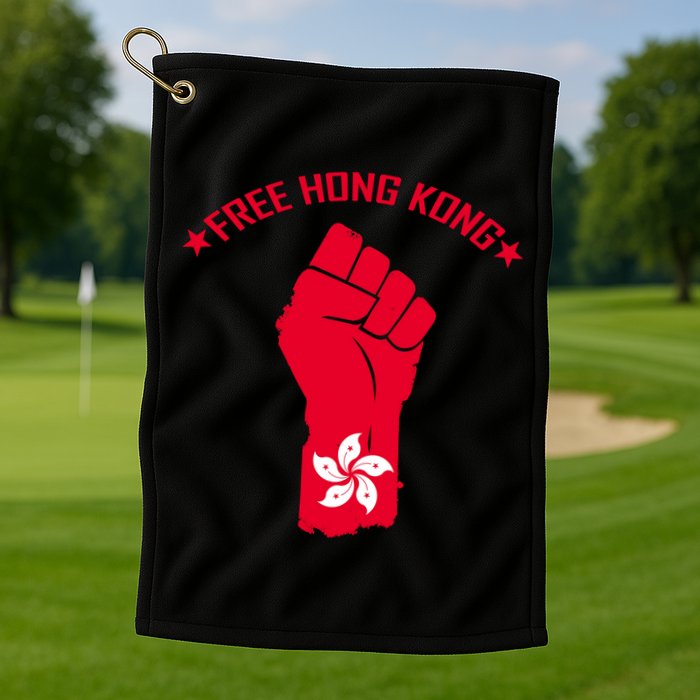 Free Hong Kong Fist Golf Towel