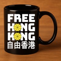 Free-Hong-Kong Support HK 11oz C Handle Ceramic Mug
