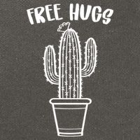 Free Hugs Cactus Cotton Canvas Backpack