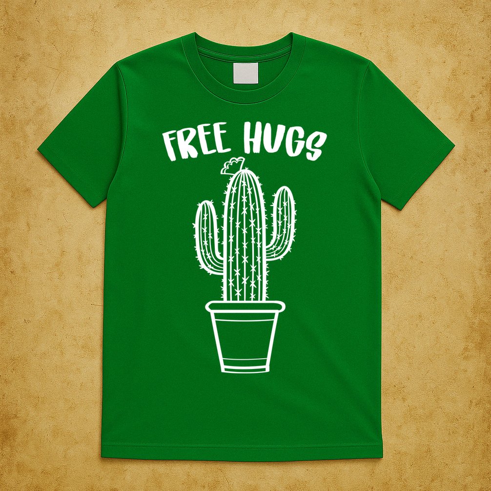 Free Hugs Cactus T-Shirt