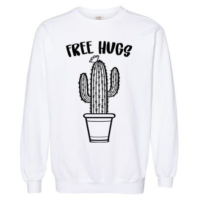 Free Hugs Cactus Garment-Dyed Sweatshirt