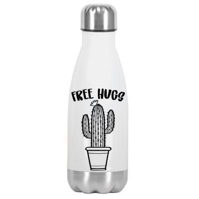 Free Hugs Cactus Stainless Steel Insulated Water Bottle