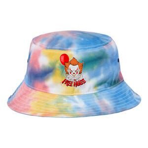 Free Hugs Scary Clown Funny Tie Dye Newport Bucket Hat