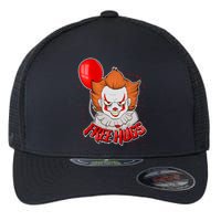 Free Hugs Scary Clown Funny Flexfit Unipanel Trucker Cap