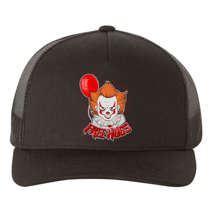 Free Hugs Scary Clown Funny Yupoong Adult 5-Panel Trucker Hat