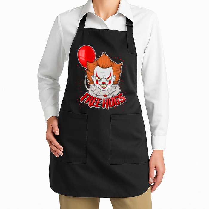 Free Hugs Scary Clown Funny Apron