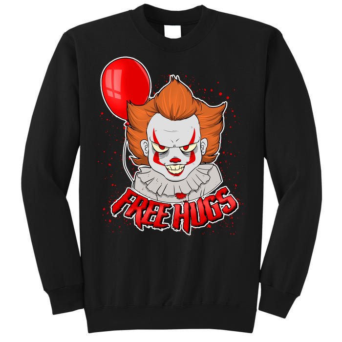 Free Hugs Scary Clown Funny Sweatshirt