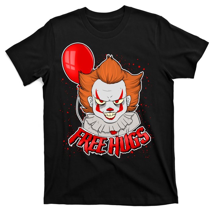 Free Hugs Scary Clown Funny T-Shirt