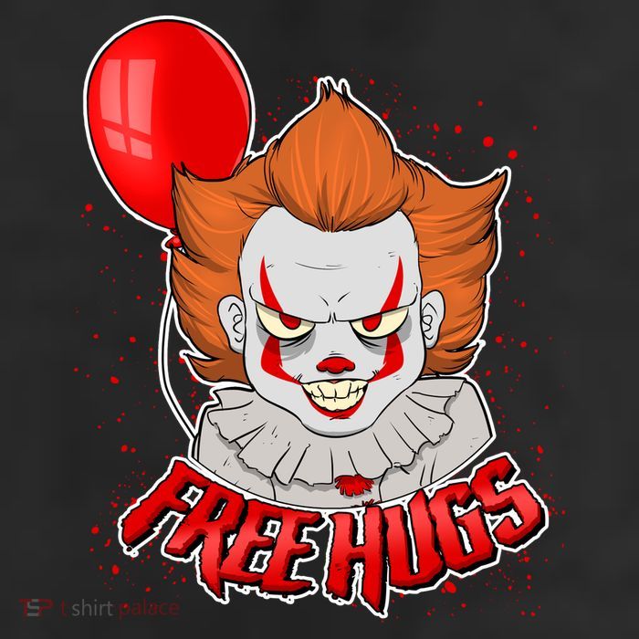 Free Hugs Scary Clown Funny 11oz C Handle Ceramic Mug