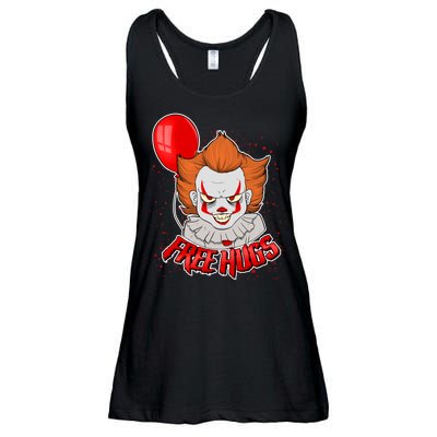 Free Hugs Scary Clown Funny Ladies Essential Flowy Tank