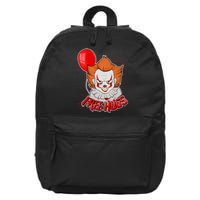 Free Hugs Scary Clown Funny 16 in Basic Backpack