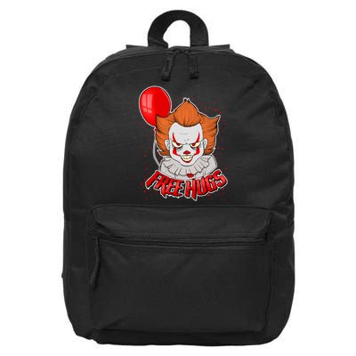 Free Hugs Scary Clown Funny 16 in Basic Backpack