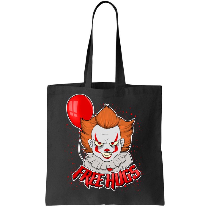 Free Hugs Scary Clown Funny Tote Bag