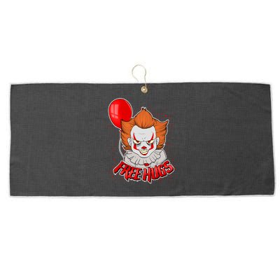 Free Hugs Scary Clown Funny Large Microfiber Waffle Golf Towel