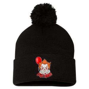 Free Hugs Scary Clown Funny Pom Pom 12in Knit Beanie