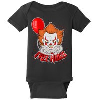 Free Hugs Scary Clown Funny Baby Bodysuit