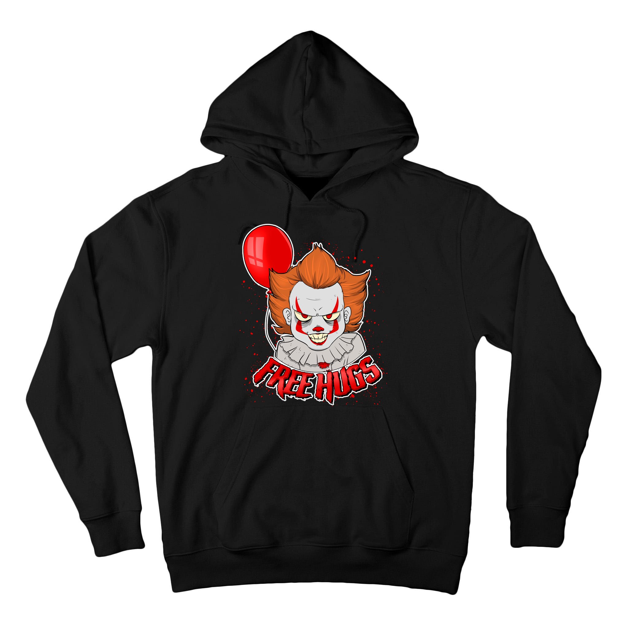 Free Hugs Scary Clown Funny Tall Hoodie