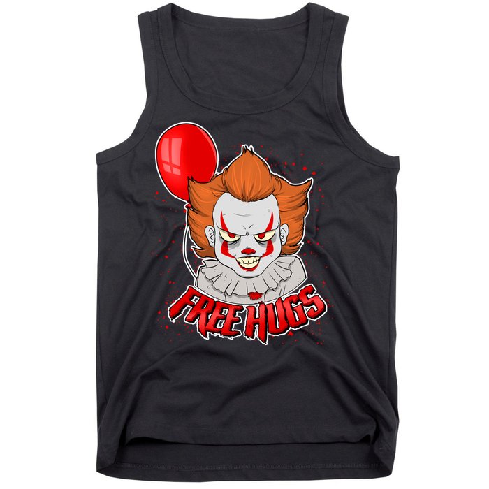 Free Hugs Scary Clown Funny Tank Top