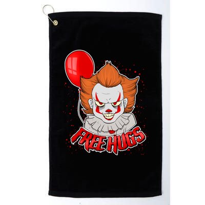 Free Hugs Scary Clown Funny Platinum Collection Golf Towel