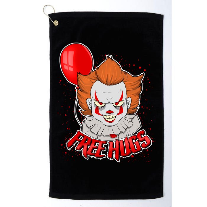Free Hugs Scary Clown Funny Golf Towel