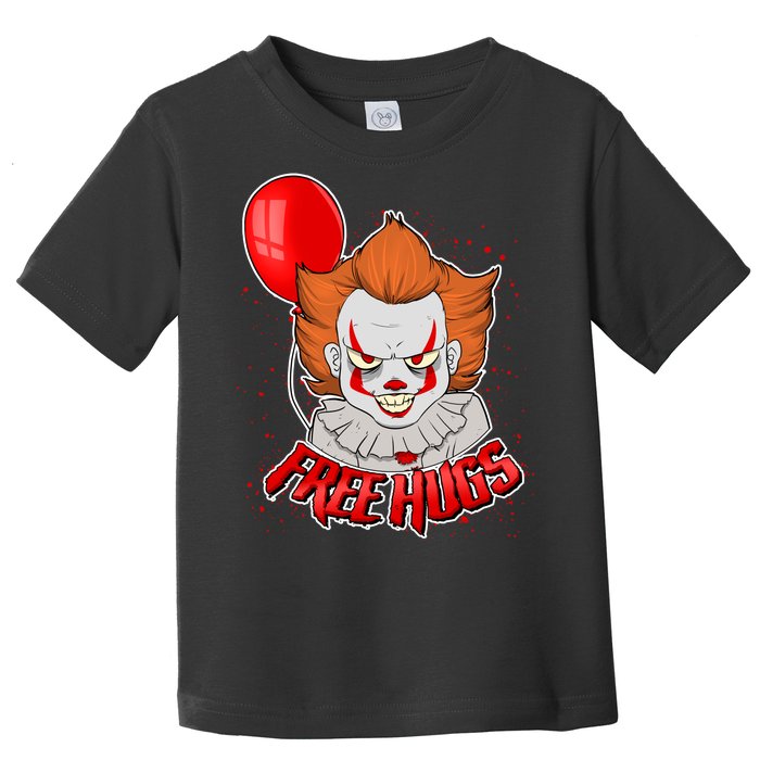 Free Hugs Scary Clown Funny Toddler T-Shirt