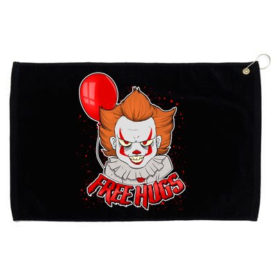 Free Hugs Scary Clown Funny Grommeted Golf Towel