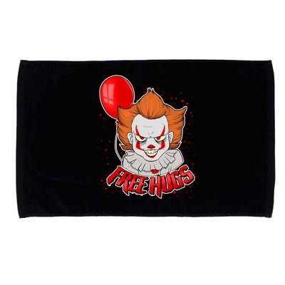 Free Hugs Scary Clown Funny Microfiber Hand Towel