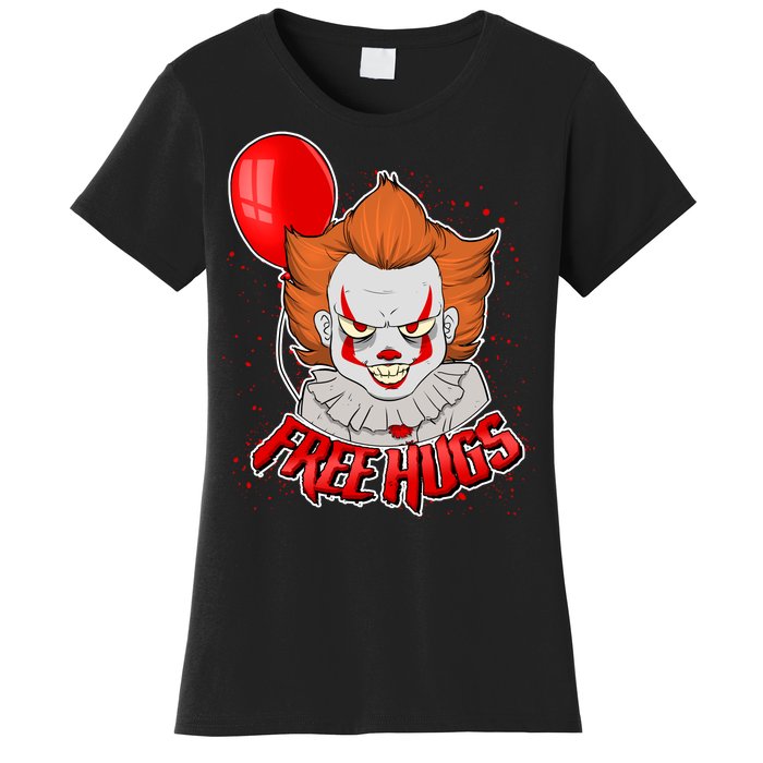 Free Hugs Scary Clown Funny Women's T-Shirt